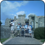 D of E hike at Raglan Castle